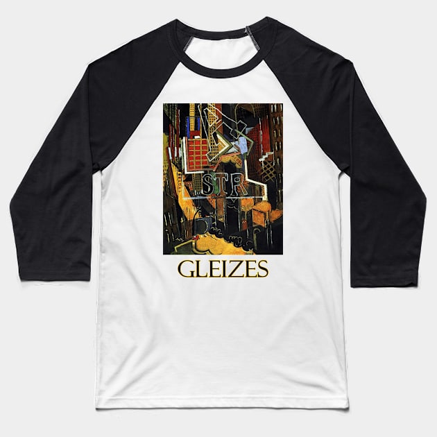 New York by Albert Gleizes Baseball T-Shirt by Naves